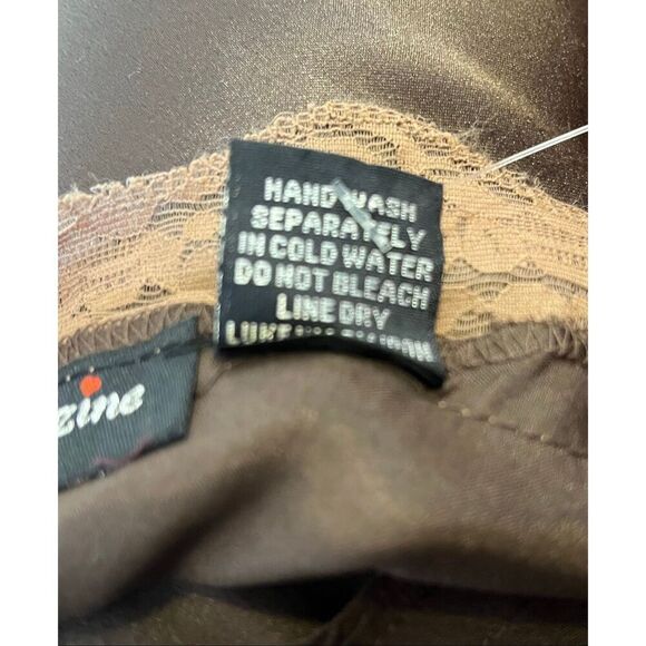 Brand New Magazine Women's Size Small 100% Silk Brown Sleeveless BOHO Top - Picture 5 of 8